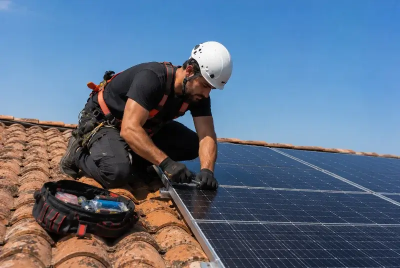Maintenance et monitoring de panneaux solaires à Eurre