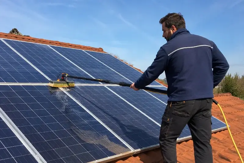 Nettoyage et entretien de panneaux solaires à Eurre